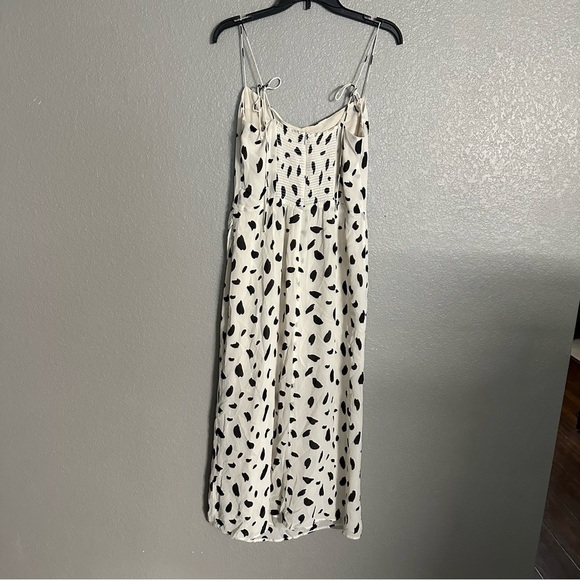 Reformation journey Elegant Black and White Polka Dot Dress size 10 - Picture 4 of 12